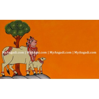 Kamadhenu Name Board Canvas Painting 