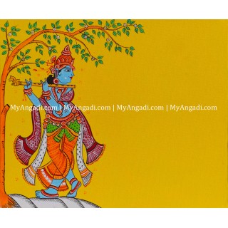 Krishna Name Board Canvas Painting 