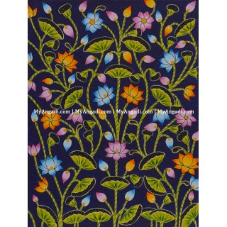 Lotus Pichwai Canvas Painting 