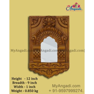 Vagai Wood Decorative Jharokha Wall Decor Mirror