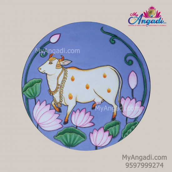 Pichwai Cow Canvas Painting 