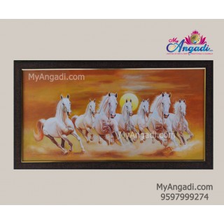 7 Horse Canvas Painting 