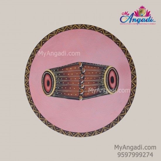 Mridangam Canvas Painting Mridangam Canvas Painting