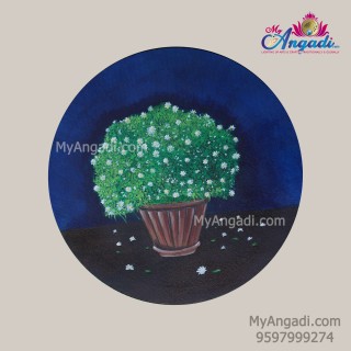 Flower Pot Canvas Painting 