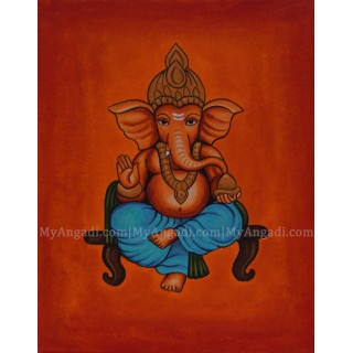 Ganesha Canvas Painting 