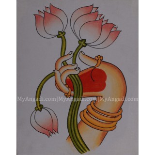 Lotus Canvas Painting 