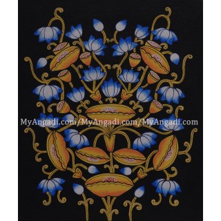 Blue Lotus Canvas Painting 