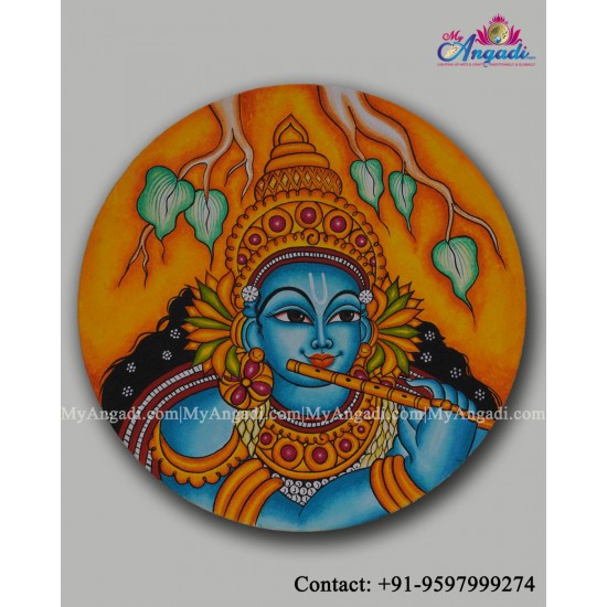 Butter Krishan mural Painting Butter Krishan mural Painting