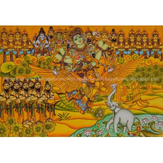Gajendra Moksham Mural Painting
