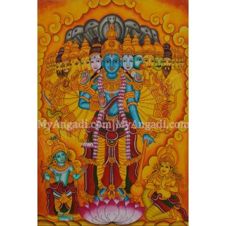 Krishna Vishvaroopa Darisanam Mural Painting