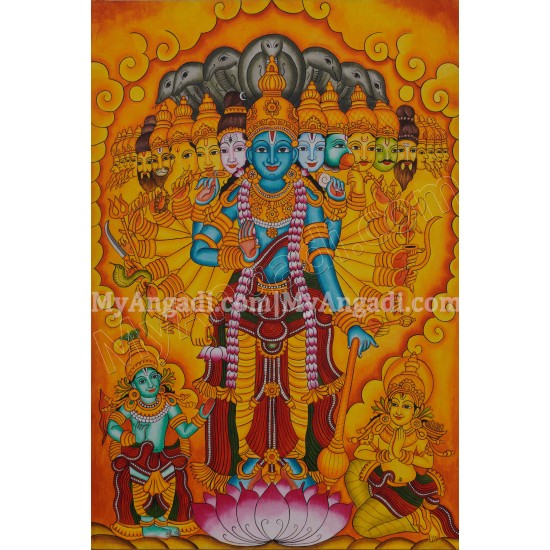 Krishna Vishvaroopa Darisanam Mural Painting Krishna Vishvaroopa Darisanam Mural Painting