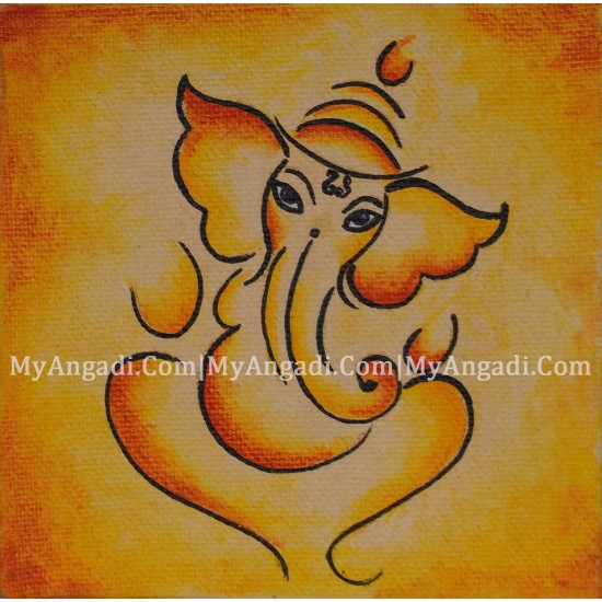 Ganesha Canvas Painting 