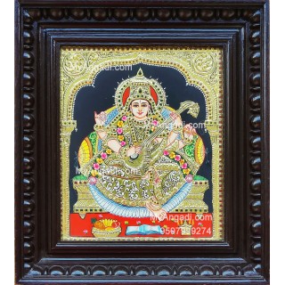 Saraswathi Tanjore Painting