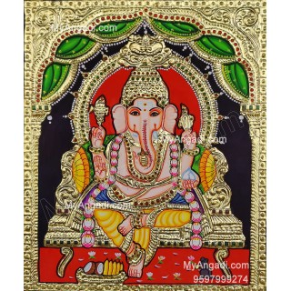 Ganesh Tanjore Painting