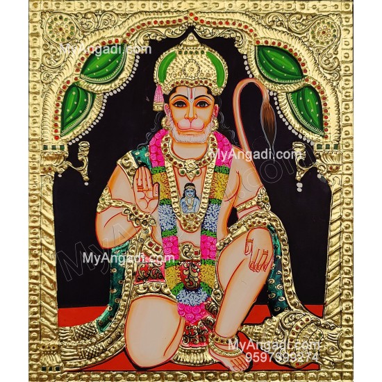 Hanuman Tanjore Painting Hanuman Tanjore Painting