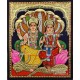 Vishnu Lakshmi Tanjore Painting