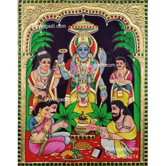 Sathya Narayanan Tanjore Painting Sathya Narayanan Tanjore Painting