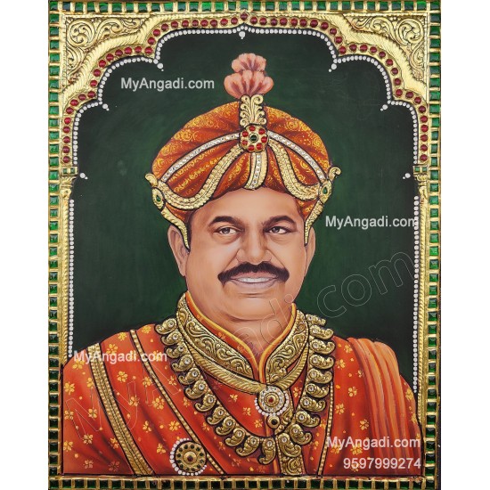 Edappadi pazhanichamy Tanjore painting