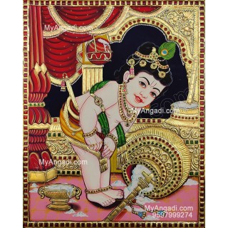 Butter Krishna Tanjore Painting