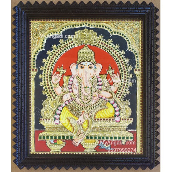 Ganesh Tanjore Painting Ganesh Tanjore Painting
