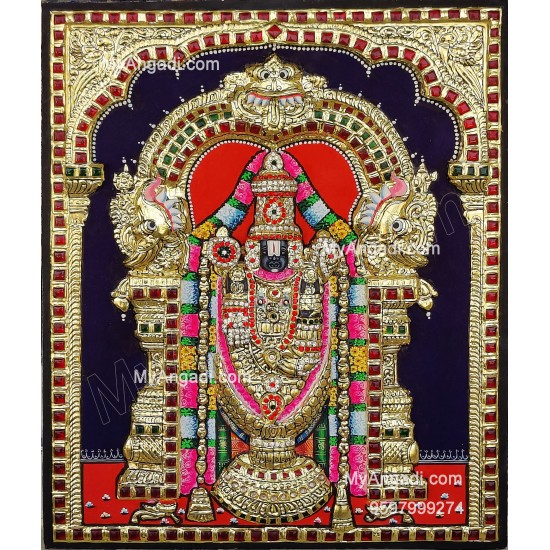 Balaji 3d Tanjore Painting Balaji 3d Tanjore Painting