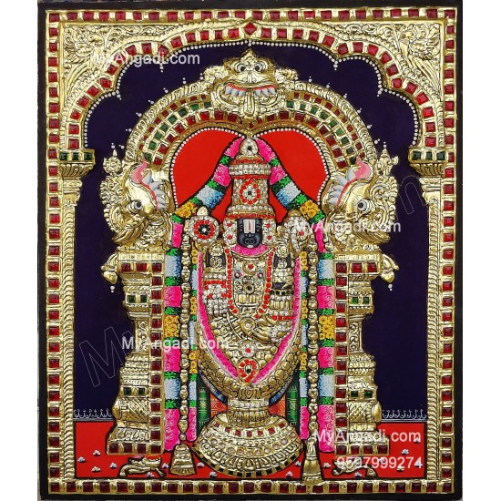 Balaji 3d Tanjore Painting