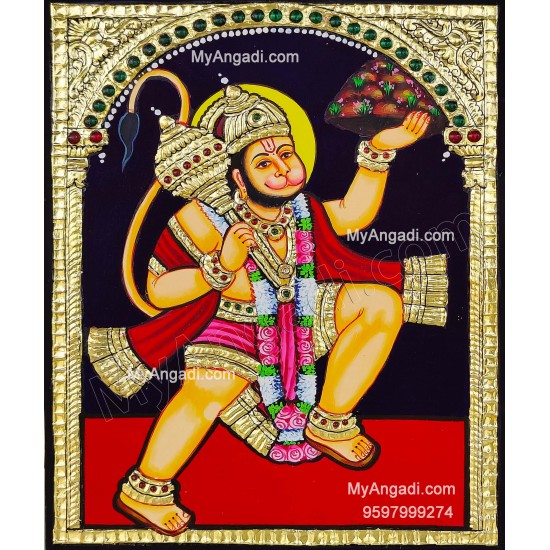 Hanuman Tanjore Painting Hanuman Tanjore Painting