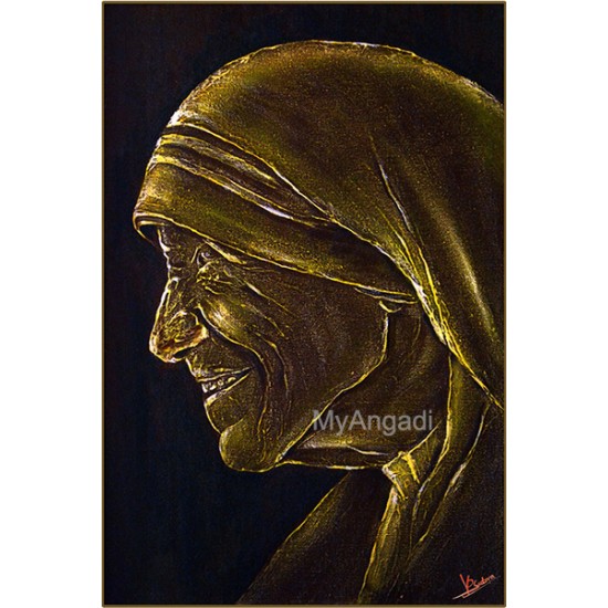 Mother Theresa Acrylic Mural Painting