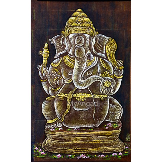 Ganesha Acrylic Mural Painting Ganesha Acrylic Mural Painting