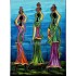 Water Pot Lady Acrylic Mural Painting