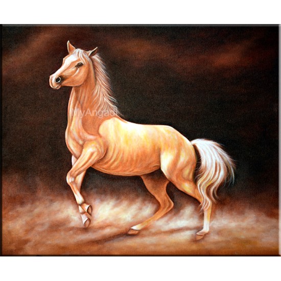 Roaring Horse Oil Painting