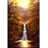Water Fall Natural Scenary Oil Painting