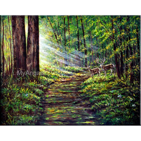 Golden Sunrays Oil Painting Golden Sunrays Oil Painting