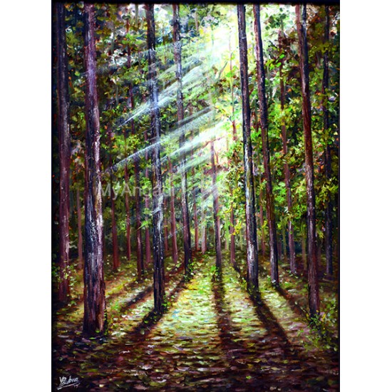 Golden Sunrays Oil Painting Golden Sunrays Oil Painting