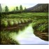 River Natural Scenary Oil Painting