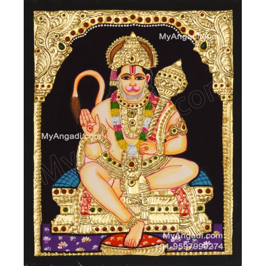 Hanuman Tanjore Painting