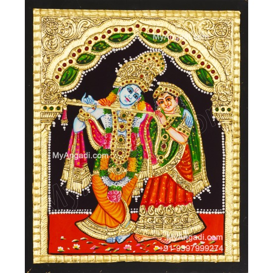 Radha Krishna Tanjore Painting