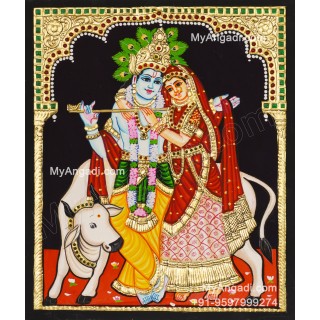 Radha Krishna Tanjore Painting