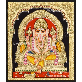 Ganapathi Tanjore Painting