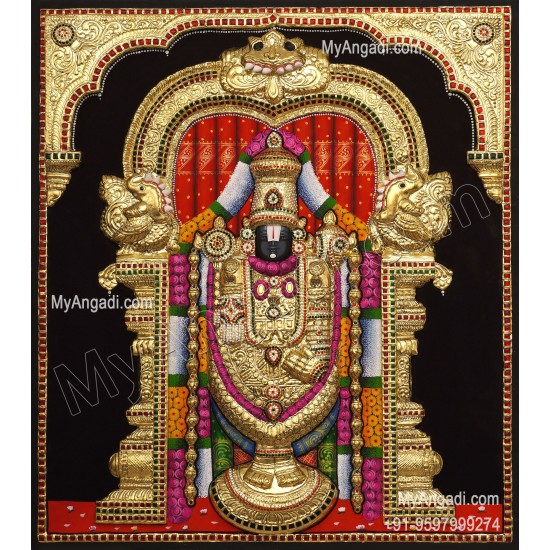 3D Balaji Tanjore Painting