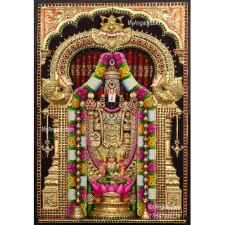 3d Balaji Lakshmi Tanjore Painting