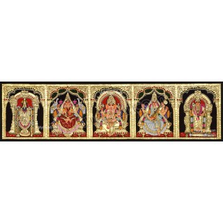 5 Panel  Tanjore Painting