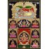 Ashta Lakshmi Tanjore Painting, AshtaLakshmi Tanjore Painting