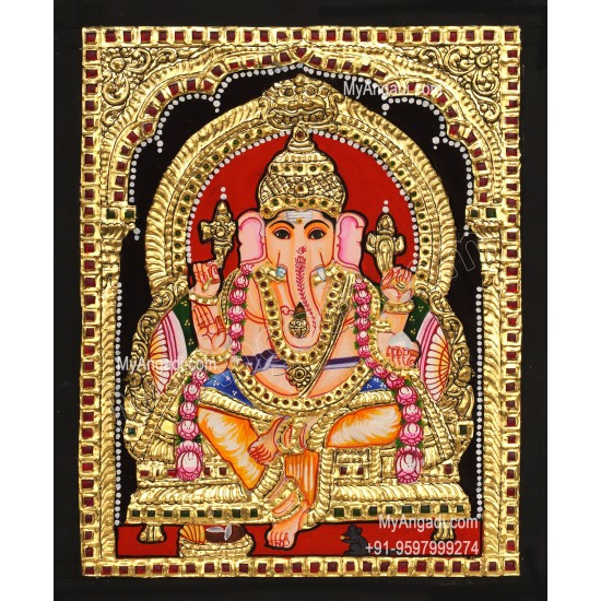 Ganapathi Tanjore Painting 