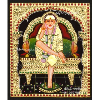 Saibaba Tanjore Painting