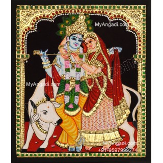 Radha Krishna Tanjore Paintings