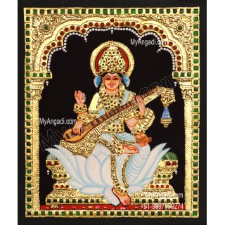 Saraswathi Tanjore Painting