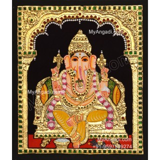 Ganapathi Tanjore Painting 