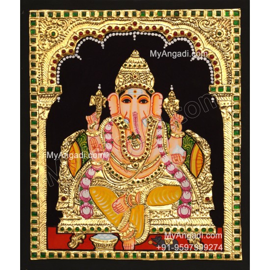 Ganapathi Tanjore Painting 