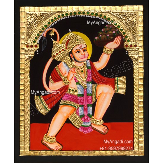 Hanuman Tanjore Painting